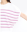 【WEB先行カラーあり／手洗い可】スレッドボーダーニット