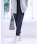【WEB先行カラーあり／私のパンツ／撥水／マシンウォッシュ可／雨の日も安心】ベーシックパンツ