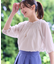 【洗える】シャーリングデザインブラウス
