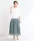 【マシンウォッシュ可】プリーツティアードスカート