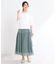 【マシンウォッシュ可】プリーツティアードスカート