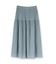 【マシンウォッシュ可】プリーツティアードスカート