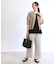 【E‐QUALITY】チュニック丈ロゴTシャツ