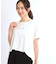【E‐QUALITY】チュニック丈ロゴTシャツ