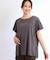 【E‐QUALITY】チュニック丈ロゴTシャツ