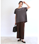 【E‐QUALITY】チュニック丈ロゴTシャツ