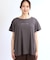 【E‐QUALITY】チュニック丈ロゴTシャツ