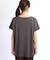 【E‐QUALITY】チュニック丈ロゴTシャツ