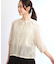 【夏SALE／E‐QUALITY／手洗い可／羽織にも◎】シアーブラウス