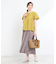 【E‐QUALITY】ドライタッチスキッパーネックブラウス