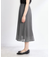 【WEB先行カラーあり／マシンウォッシュ可／ウエスト総ゴム／秋まで着られる◎】コツキ幾何柄ロングスカート