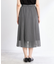 【WEB先行カラーあり／マシンウォッシュ可／ウエスト総ゴム／秋まで着られる◎】コツキ幾何柄ロングスカート
