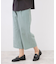 【E‐QUALITY／お腹・腰周りすっきり見え◎】ストレッチワイドクロップドパンツ
