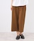 【E‐QUALITY／お腹・腰周りすっきり見え◎】ストレッチワイドクロップドパンツ