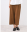 【E‐QUALITY／お腹・腰周りすっきり見え◎】ストレッチワイドクロップドパンツ