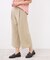 【E‐QUALITY／お腹・腰周りすっきり見え◎】ストレッチワイドクロップドパンツ