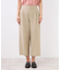 【E‐QUALITY／お腹・腰周りすっきり見え◎】ストレッチワイドクロップドパンツ