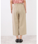 【E‐QUALITY／お腹・腰周りすっきり見え◎】ストレッチワイドクロップドパンツ