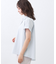 【二の腕さりげなくカバー／風通し◎／涼しく着られる】シャツ衿オフボディブラウス