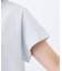 【二の腕さりげなくカバー／風通し◎／涼しく着られる】シャツ衿オフボディブラウス