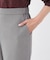 【撥水加工で裾が汚れにくい◎／ウエスト総ゴム】ワイドストレートパンツ