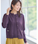 【WEB先行カラーあり／軽い羽織に◎／アンサンブル可】透かし柄カーディガン