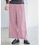 【すっきりシルエット】ワイドクロップドパンツ
