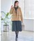【きちんと見え／通勤／セレモニーにおすすめ◎】ドット×ダイヤ柄ワンピース