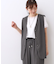 【E‐QUALITY／ウエスト総ゴム／セットアップ／単品使いOK◎】ベスト＋ストレートパンツセット