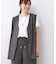 【E‐QUALITY／ウエスト総ゴム／セットアップ／単品使いOK◎】ベスト＋ストレートパンツセット