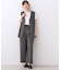 【E‐QUALITY／ウエスト総ゴム／セットアップ／単品使いOK◎】ベスト＋ストレートパンツセット