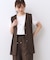【E‐QUALITY／ウエスト総ゴム／セットアップ／単品使いOK◎】ベスト＋ストレートパンツセット