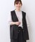 【E‐QUALITY／ウエスト総ゴム／セットアップ／単品使いOK◎】ベスト＋ストレートパンツセット