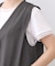 【E‐QUALITY／ウエスト総ゴム／セットアップ／単品使いOK◎】ベスト＋ストレートパンツセット