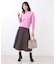 【WEB先行カラーあり／セットアップ可】幾何調柄ニットスカート
