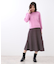 【WEB先行カラーあり／セットアップ可】幾何調柄ニットスカート