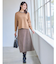 【WEB先行カラーあり／セットアップ可】幾何調柄ニットスカート