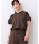 【E‐QUALITY／ウエスト総ゴム／セットアップ／単品使いOK◎】ブラウス＋ストレートパンツセット