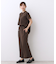 【E‐QUALITY／ウエスト総ゴム／セットアップ／単品使いOK◎】ブラウス＋ストレートパンツセット