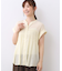 【E‐QUALITY／二の腕さりげなくカバー／涼しく着られる◎】シャーリングブラウス