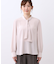 【きちんと見え／通勤／セレモニーにおすすめ◎】ドット柄ボウタイブラウス