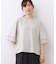 【E‐QUALITY／体型カバー／涼しく着られる◎】シアー×レースデザインプルオーバー