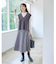 【WEB先行カラーあり／セットアップ可】Vネックニットベスト