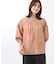 【E‐QUALITY／体型カバー／ゆったり着られる◎】ストライプ×パフスリーブのブラウス