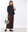 【E‐QUALITY／体型カバー／ゆったり着られる◎】バンドカラー七分袖ブラウス