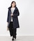 【定番人気／ウエスト調整可】フーデッドロングダウンコート