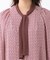 【レイヤードに◎】ボウタイプリントブラウス