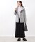【衿が顔に当たらない◎】スタンドネックミドルコート