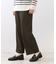 【E‐QUALITY／ウエスト総ゴム】ワイドストレートパンツ