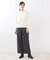 【E‐QUALITY／ウエスト総ゴム】ワイドストレートパンツ